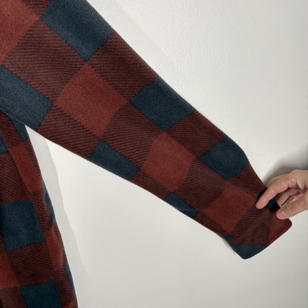 O’Neill Men M Arctic Check Superfleece Snap Button Cozy Shacket Shirt Jacket NWT - Picture 4 of 13